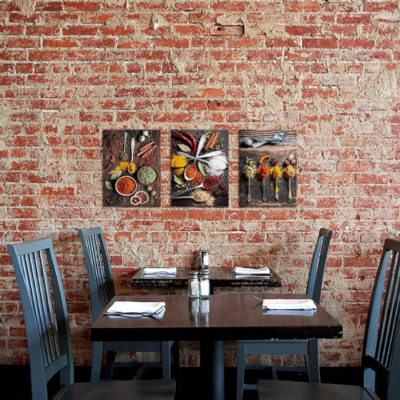 Gracie Oaks 3 Piece Kitchen Wall Décor Set Wayfair